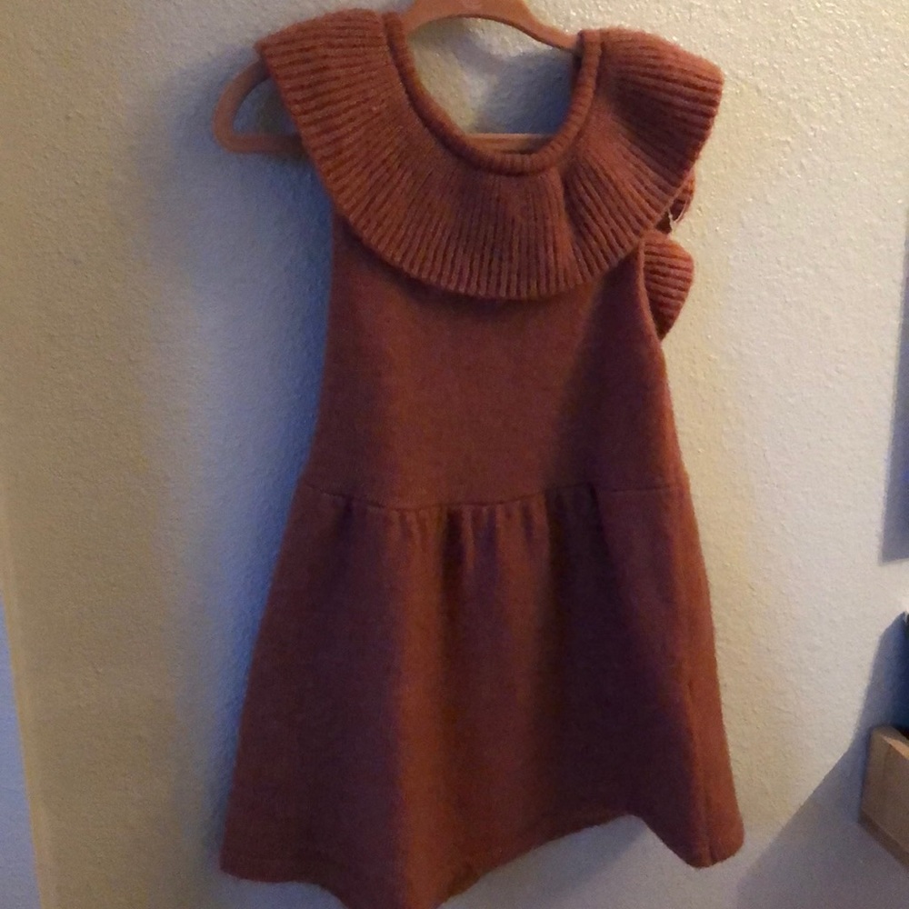 Plum sweater dress from Zara 2-3